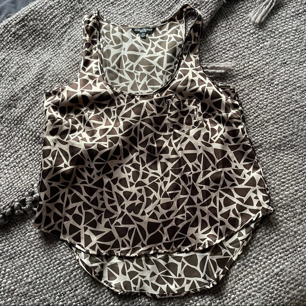 Pattern Satin Camisole NEW